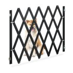 Relaxdays - barri�re de s�curit� pour chiens, jusqu'� 140 cm, 87 - 97 cm de haut, bambou, animaux, escaliers ...
