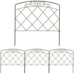 Relaxdays bordure de jardin, 4 lments, hxb : 60 x 62, 5 cm chacun, accessoire jardin  emboter, mtal, ...