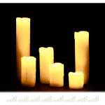 Relaxdays - bougie  led lot de 48, en cire vritable sans flamme bougie lectrique  piles diamtre ...
