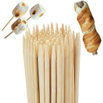 Brochettes en bambou, lot de 100, pics de 90 cm de long, feu de camp, btons de 7 mm , nature - relaxdays ...