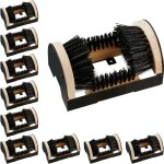 Relaxdays - brosse  chaussure, lot de 10, autour, gratte - bottes, pour l'extrieur, poils robustes, ...