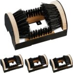 Relaxdays - brosse  chaussure, lot de 4, tout autour, gratte - bottes, pour l'extrieur, poils robustes, ...