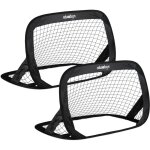 Relaxdays - but de foot, lot de 2, cage football pliable pour jardin, filet enfant avec sac, hlp: 77 ...