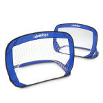 But de foot pop - up lot de 2 + sac de rangement football enfants pop - up 120 x 80 x 80 cm, bleu - relaxdays ...