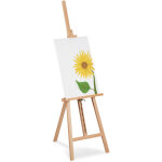 Relaxdays - chevalet, r�glable, grand, droit, pour enfants et adultes, bois, hauteur maximale 128 cm, ...