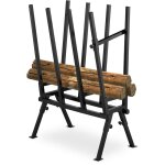 Chevalet de sciage, charge maximale 200 kg, acier robuste, hlp: 112 x 77, 5 x 50 cm, pour couper le bois, ...