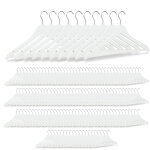 Relaxdays cintres en bois 150, cintre manteaux, pantalons, robes, v�tements, 150 pi�ces, crochet rotatif ...