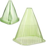 Cloche � salade, lot de 32, pvc, protection contre le gel et les escargots, hlp : 22 x 19 x 19 cm, vert ...