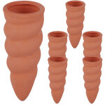 Cne d'arrosage, terre cuite, lot de 6, pour bouteilles pet d'1, 5 l, jardinires et plantes en pot, ...