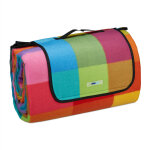 Relaxdays - couverture pique - nique xxl, 200 x 300 cm, tapis de plage polaire, impermable, avec poigne, ...