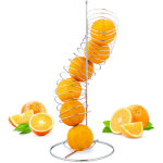Distributeur � fruits, spirale, m�tal, panier pour oranges et pommes, pour 7, hxlxp: 48 x 21 x 21 cm, ...