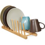 Relaxdays gouttoir, pour 8 assiettes, planches  dcoupes, support  couvercles, vaisselle, range - ...