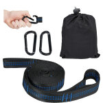 Elments pour consolidation de hamac fixation, sige, balanoire, 200kg, 2 x sangles d'arbre et crochet, ...