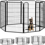 Relaxdays - enclos pour chiots, petits chiens, chiots, pour l'intrieur, stable, extrieur, parc, taille ...