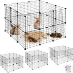 Relaxdays - enclos pour petits animaux domestiques, lot de 96 panneaux, parc d'extrieur extensible, ...