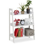 Etag�re droite, 3 niveaux, �chelle d�corations, plantes et livres, en escalier, hlp: 82, 5 x 61 x 29 ...