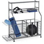 Relaxdays - etag�re de rangement, en acier, dimensions 111 x 118 x 42 cm, �quipements sportifs, ballons, ...