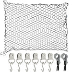 Filet de s�paration pour chiens, 100 x 100 cm, avec crochets, banquette arri�re & coffre, universel, ...