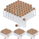 Relaxdays - flacons en verre avec bouchon de liège, lot de 240, mini - bouteilles pour huile, épices, ... Relaxdays - flacons en verre avec bouchon de liège, lot de 240, mini - bouteilles pour huile, épices, ...