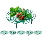 Relaxdays grille � fraises, 6 pi�ces, protection anti - limaces fraises, plastique, contre pourriture ...