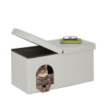 Grotte pour chat pratique, banc robuste, cachette, h x l x p : env. 38, 5 x 74, 5 x 37 cm, int�rieur, ...