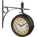 Relaxdays - horloge murale, qui se lit des 2 côtés, new york, design rétro, analogique, hlp : 33 x 34 ... Relaxdays - horloge murale, qui se lit des 2 côtés, new york, design rétro, analogique, hlp : 33 x 34 ...