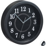 Relaxdays - horloge murale ronde, 20 cm, petite pendule  accrocher au mur, design classique, piles, ...
