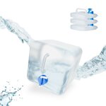 Jerrycan pliable carr lot de 4 pour camping, vacances jerrican alimentaire bidon  eau 5 l sans bpa ...