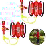 Lance à eau de pompier, lot de 2, 2, 5 l de réservoir, 5 m de portée, 2 fonctions de jet, sac à dos enfants, ... Lance à eau de pompier, lot de 2, 2, 5 l de réservoir, 5 m de portée, 2 fonctions de jet, sac à dos enfants, ...