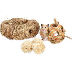 Lot d'accessoires pour hamster, 5 pièces, tube herbe&4 balles, objet de cage, rongeur, souris, paille, ... Lot d'accessoires pour hamster, 5 pièces, tube herbe&4 balles, objet de cage, rongeur, souris, paille, ...