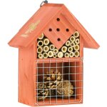 Relaxdays maison � insectes, h�tel � insectes, � suspendre, non - trait�, col�opt�res, hxlxp : 21x17, ...