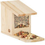 Mangeoire pour cureuil en bois nourriture animaux hxlxp: 17, 5 x 12 x 25 cm rsistant solide, vert - ...