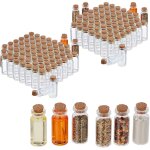 Mini - bouteilles avec bouchon de lige, lot de 144, petite bouteille en verre, 10 ml, flacon dco, transparen ...