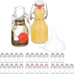 Mini bouteilles en verre, lot de 30, petites fioles  remplir, 50 ml, fermeture  trier, transparent ...