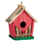 Mini nichoir d'oiseau,  suspendre, pour balcon & jardin, bois, maison d'oiseaux dco, 18 x 17 x 11 cm, ...