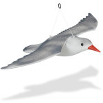 Relaxdays - mouette pouvantail, volante,  suspendre, statue dcorative, pour le jardin, balcon, terrasse, ...