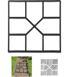 Moule pour b�ton, coffrage couler soi m�me, forme fonte pour pav�s, 40x40 cm, plastique robuste, noir ...