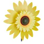 Relaxdays moulin � vent fleurs, d�coration tournesol, enfants, balcon, terrasse, jardin, � planter, 70 ...