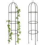 Relaxdays - obélisque tuteur, lot de 2, plantes grimpantes, rosiers arcade, arceau roses, arche jardin, ... Relaxdays - obélisque tuteur, lot de 2, plantes grimpantes, rosiers arcade, arceau roses, arche jardin, ...