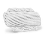 Relaxdays oreiller de relaxation pour baignoire coussin de nuque appui - t�te salle de bain 8 ventouses ...