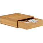 Relaxdays - organiseur bureau, compartiments, bac à courrier a4, 1 tiroir, rangement, bambou, hlp 10 ... Relaxdays - organiseur bureau, compartiments, bac à courrier a4, 1 tiroir, rangement, bambou, hlp 10 ...