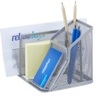 Organiseur de bureau porte - stylos porte - courriers porte bloc - notes style maille mtal hxlxp: 6x38x30cm, ...