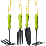 Outillage de jardin, jeu de 4 pices, truelle  fleurs, serfouettes, jeu d'outils pour plantes, en fer, ...