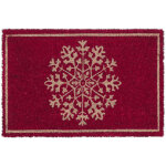 Paillasson, fibres coco, flocon, rsistant aux intempries, 60x40 cm, intrieur & extrieur, nature / ...