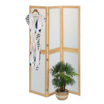 Relaxdays - paravent � 3 volets, pliable, plastique et bambou, h x l : 180 x 136, 5 cm, pour int�rieur, ...