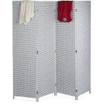 Relaxdays paravent int�rieur, 4 parties, hxl 180 x 180 cm, s�parateur pliable, moderne, plastique, brise ...