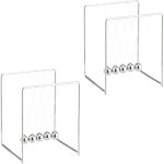 Pendule newton, lot de 2, d�coration bureau de travail, physique, science & art, 5 boules, m�tal, balancier, ...