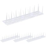 Relaxdays - pics anti pigeons, 4 plaques, 3 rang�es de piquets, 9 x 40 x 9, 5 cm, pour toit et balcon, ...