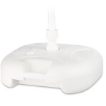 Relaxdays pied de parasol plastique remplissable avec de l'eau, du sable, pour poteaux 25 - 32 mm, 43x43 ...