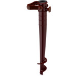 Relaxdays pied de parasol, tubes de 19 � 32 mm, plastique, avec poign�es rabattables, � visser, gazon ...